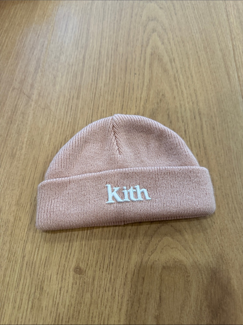 Kith Kids Blush Pink Ribbed Cuff Beanie
